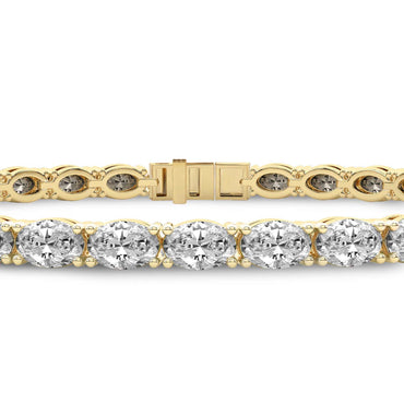 Sparkles Oval Diamond Tennis Bracelet