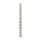 Sparkles Round & Baguette Two Tone Diamond Bracelet
