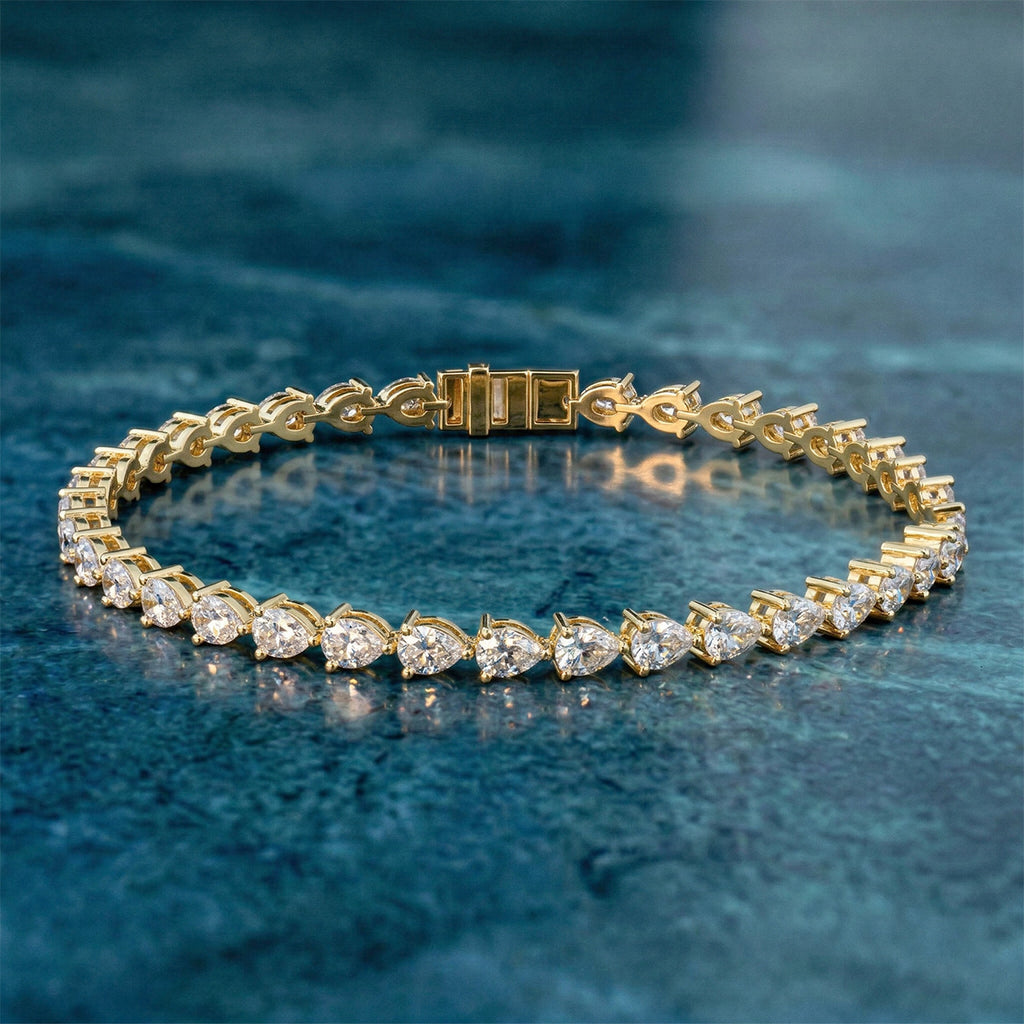 Sparkles Blush Pear Symphony Diamond Bracelet