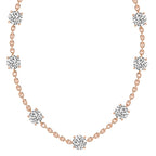 2.10 Ct Round Shape Diamond Fashion Necklace | 14K Yellow Gold