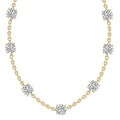 2.10 Ct Round Shape Diamond Fashion Necklace | 14K Yellow Gold
