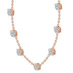 2.10 Ct Round Shape Diamond Fashion Necklace | 14K Yellow Gold