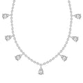 1.19 Ct Pear Shape Diamond Fashion Necklace | 14K White Gold