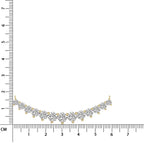 5.06 Ct Round Shape Diamond Fashion Necklace | 14K Yellow Gold