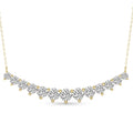 5.06 Ct Round Shape Diamond Fashion Necklace | 14K Yellow Gold