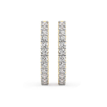 Sparkles Aurelia Hoop Diamond Earring