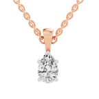 0.5 Carat Eternal Pear Pendant | 14K Rose Gold