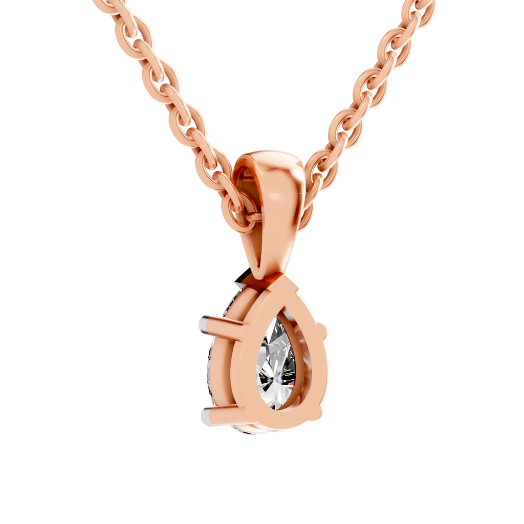 0.5 Carat Eternal Pear Pendant | 14K Rose Gold