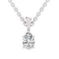 0.5 Carat Eternal Pear Pendant | 14K White Gold