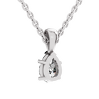 0.5 Carat Eternal Pear Pendant | 14K White Gold