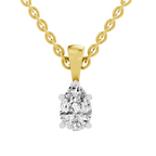 0.5 Carat Eternal Pear Pendant | 14K Yellow Gold