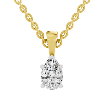 0.5 Carat Eternal Pear Pendant | 14K Yellow Gold