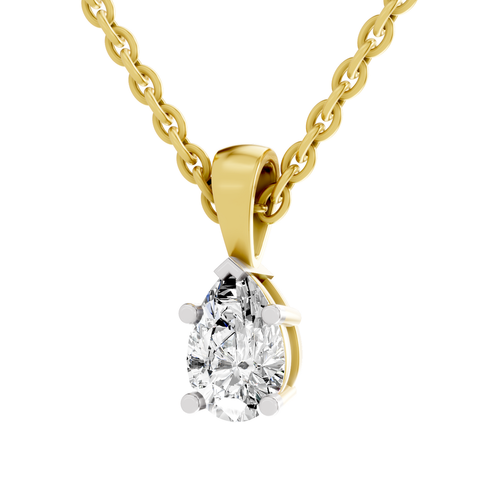 0.5 Carat Eternal Pear Pendant | 14K Yellow Gold