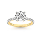 Sparkles 14K Gold 5.47 Carat Diamond Solitaire Ring