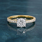 Sparkles 14K Gold 5.47 Carat Diamond Solitaire Ring