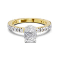 1.41 Ct Cushion Shape Solitaire Diamond Ring| 14K Yellow Gold