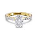 1.41 Ct Oval Shape Solitaire Diamond Ring| 14K Yellow Gold