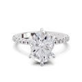 2.29 Ct Oval Shape Solitaire Diamond Ring| 14K White Gold