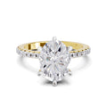 2.29 Ct Oval Shape Solitaire Diamond Ring| 14K Yellow Gold