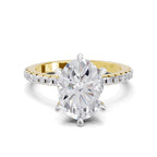 2.29 Ct Oval Shape Solitaire Diamond Ring| 14K Yellow Gold