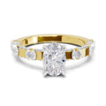 1.39 Ct Oval Shape Solitaire Diamond Ring| 14K Yellow Gold