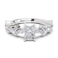 1.49 Ct Emerald Shape Solitaire Diamond Ring| 14K White Gold