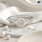 Arias by Lara Dutta Signature Three-Stone Trilogy Ring