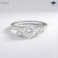 Arias by Lara Dutta Signature Three-Stone Trilogy Ring
