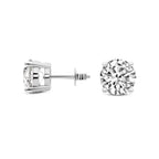2 Ct 4 Prong Round Shape Diamond Earrings 14K