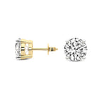 2 Ct 4 Prong Round Shape Diamond Earrings 14K
