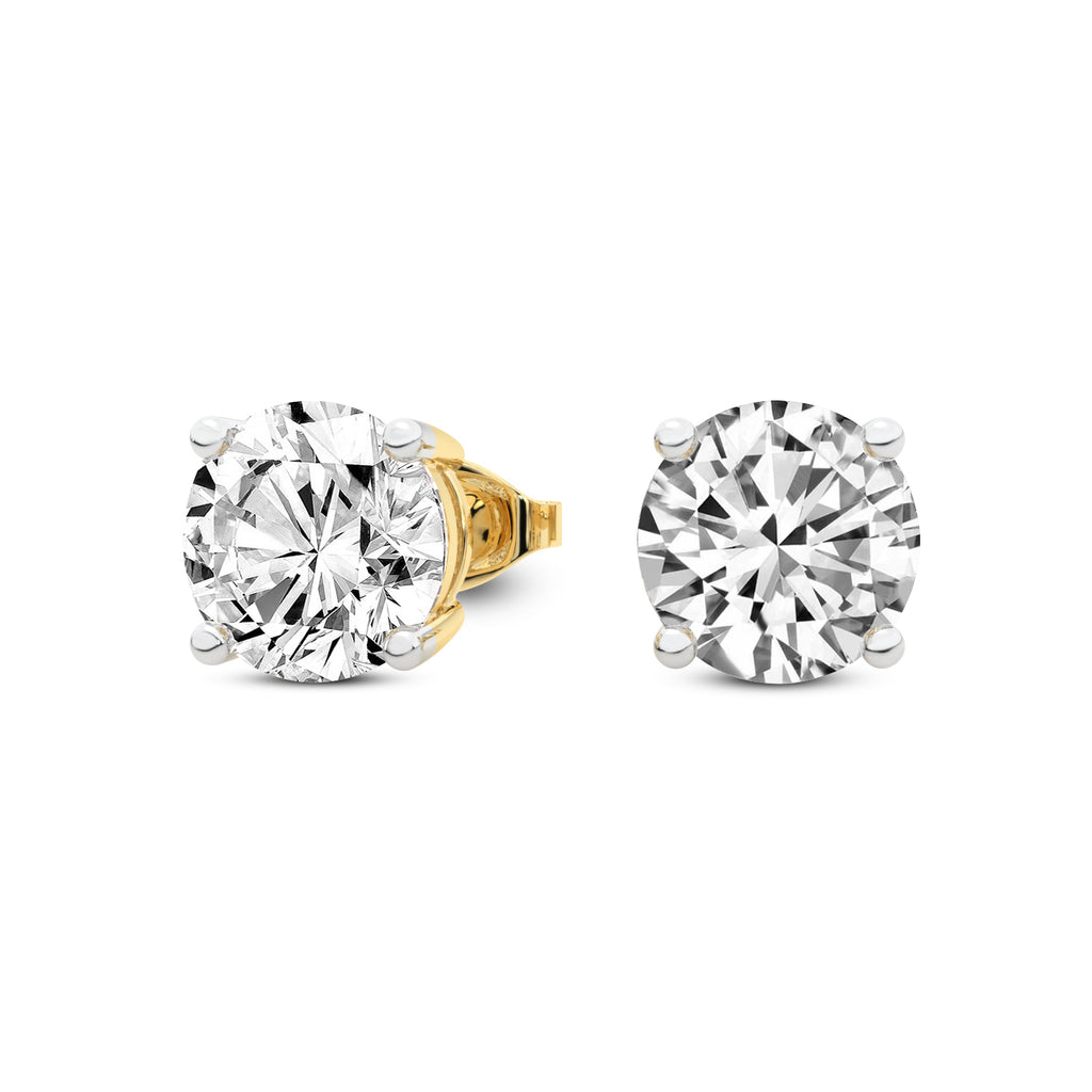 Sparkles 4.17 Carat Solitaire Stud Diamond Earring