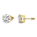 1 Ct  4 Prong Round Shape Diamond Earrings | 14K Yellow Gold