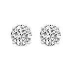 1 Ct 4 Prong Round Shape Diamond Earrings 14K