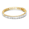 Sparkles Baguette & Pear-Shaped 22.09 Carat Diamond Bangle Bracelet