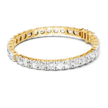 Sparkles Baguette & Pear-Shaped 24.43 Carat Diamond Bangle Bracelet