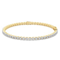 Sparkles 14K Gold in 8.02 Carat Diamond Tennis Bracelet