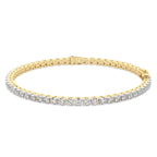 Sparkles 14K Gold in 8.02 Carat Diamond Tennis Bracelet