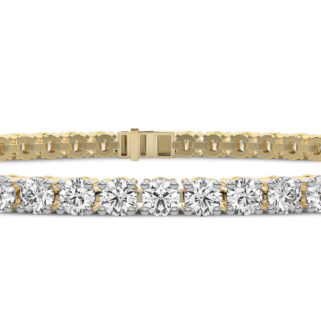 Sparkles 14K Gold in 8.02 Carat Diamond Tennis Bracelet