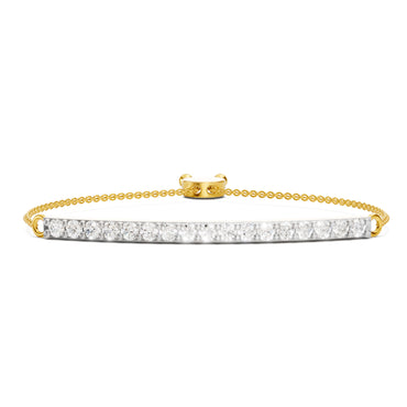Sparkles Diamond Bar Bolo Bracelet