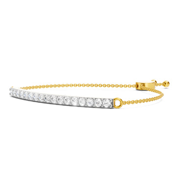 Sparkles Diamond Bar Bolo Bracelet