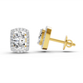 1.22 CtOval Shape Earrings | 14K Yellow Gold  FG VS Quality Diamonds