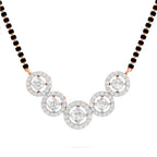 1 Ct Halo Diamond Necklace in 14K
