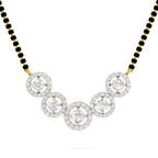 1 Ct Halo Diamond Necklace in 14K