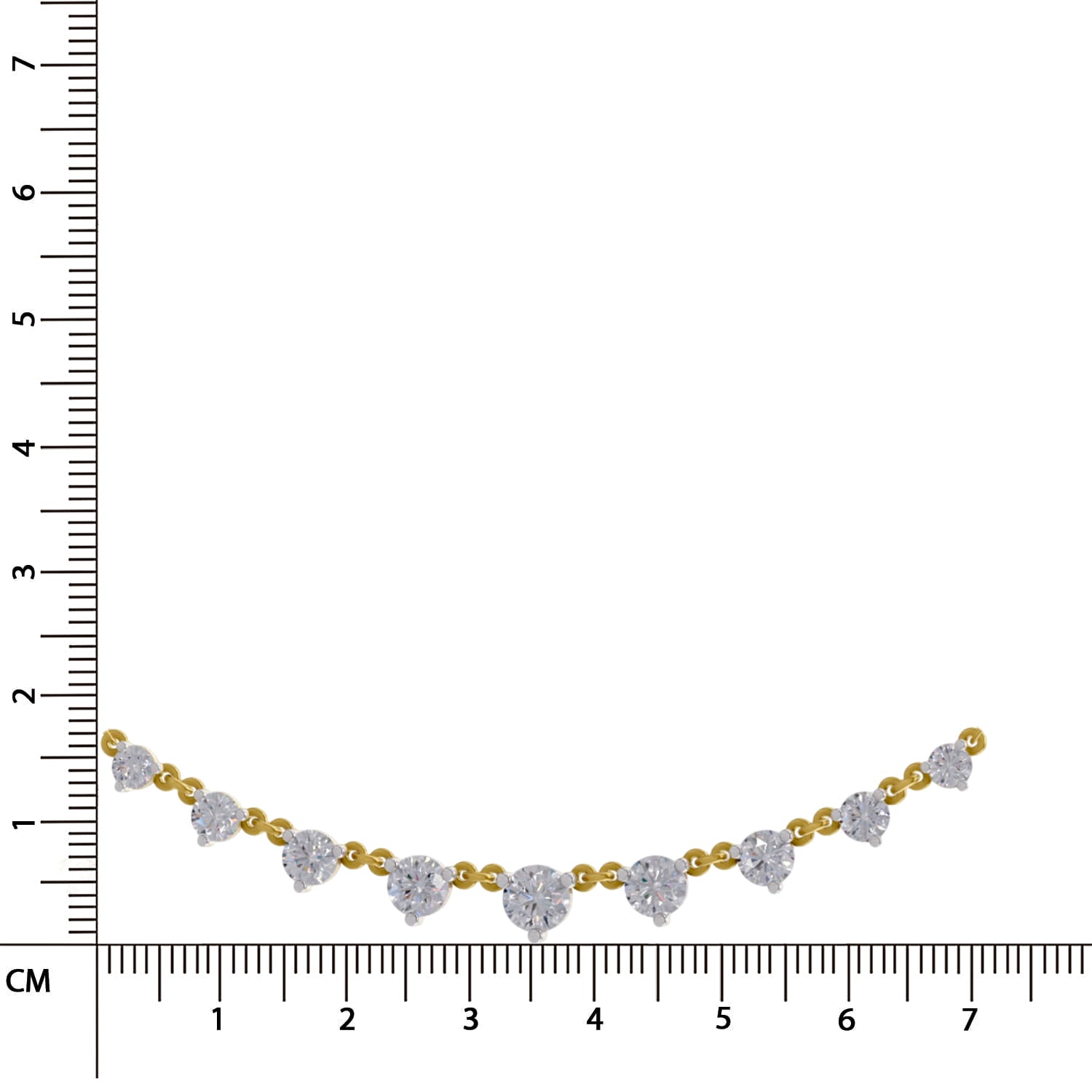 2.97 Ct Diamond Necklace in 14K