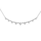 2.97 Ct Round Shape Diamond Necklace | 14K Yellow Gold