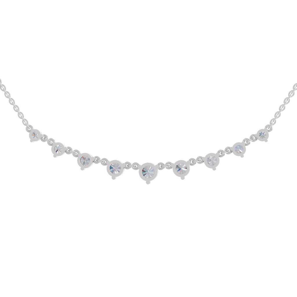 2.97 Ct Diamond Necklace in 14K