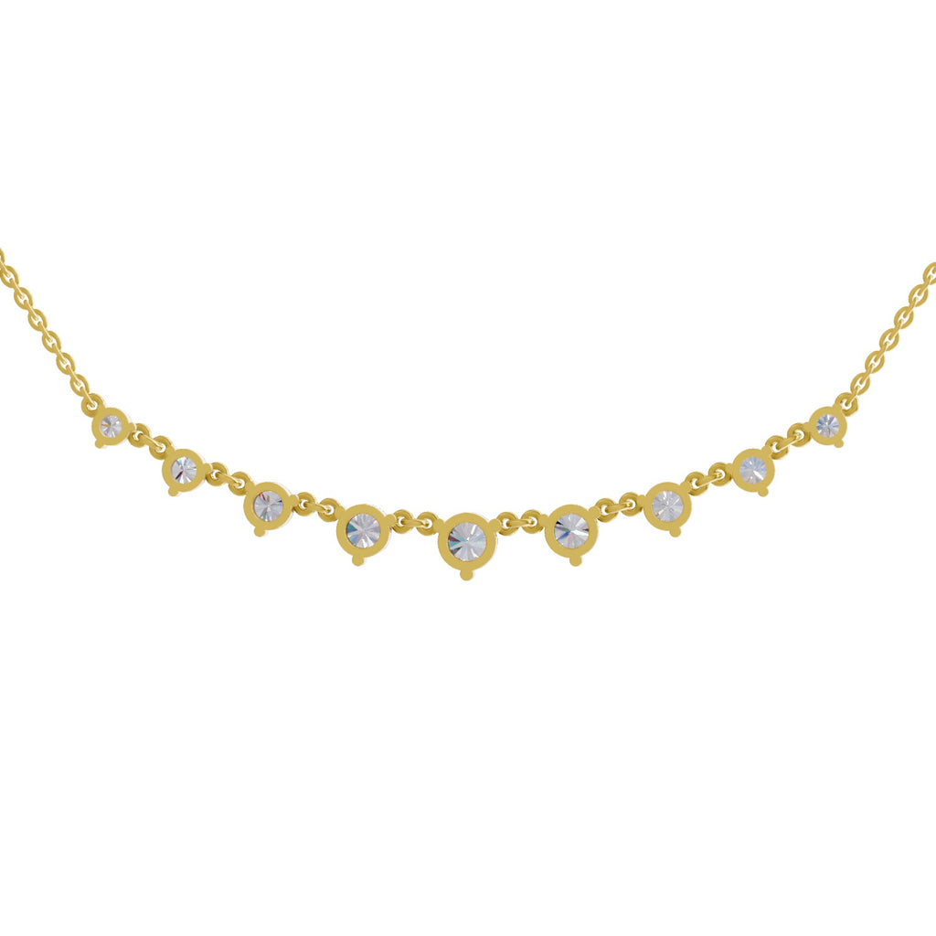 2.97 Ct Diamond Necklace in 14K