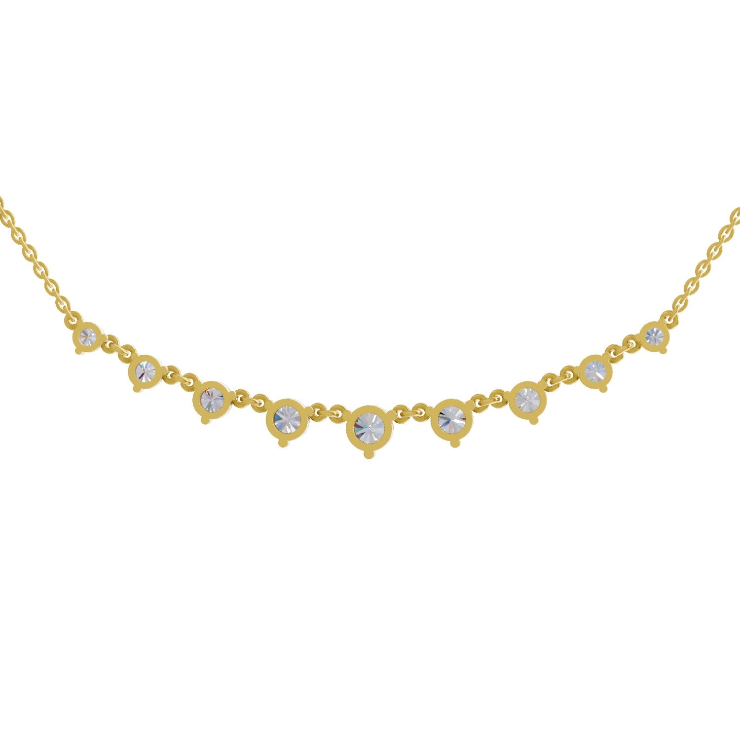 2.97 Ct Diamond Necklace in 14K