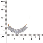 2.80 Ct Graduated Curved Diamond Necklace | 14K Yellow Gold