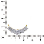 2.80 Ct Graduated Curved Diamond Necklace | 14K Yellow Gold
